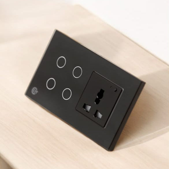 4 Gang Wi-Fi Glass Switch